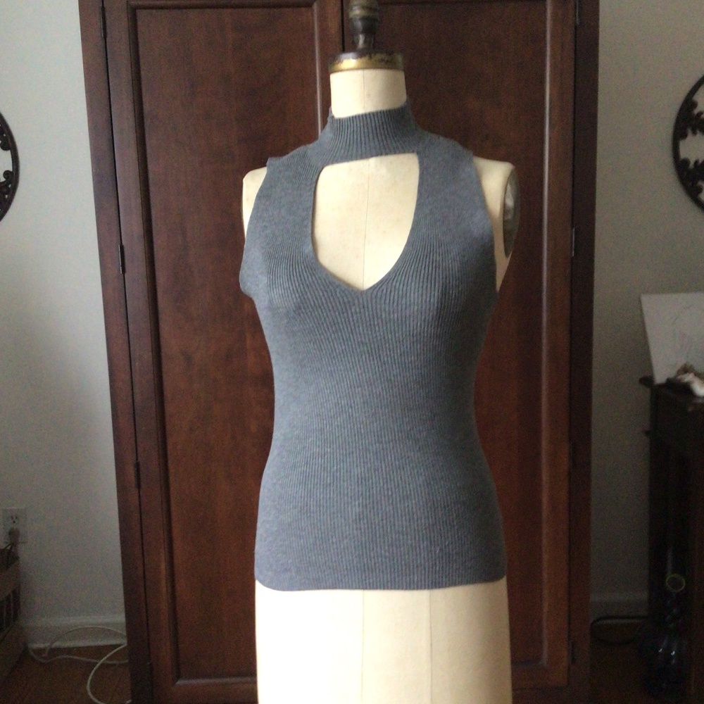 EXPRESS SLEEVELESS TURTLE NECK